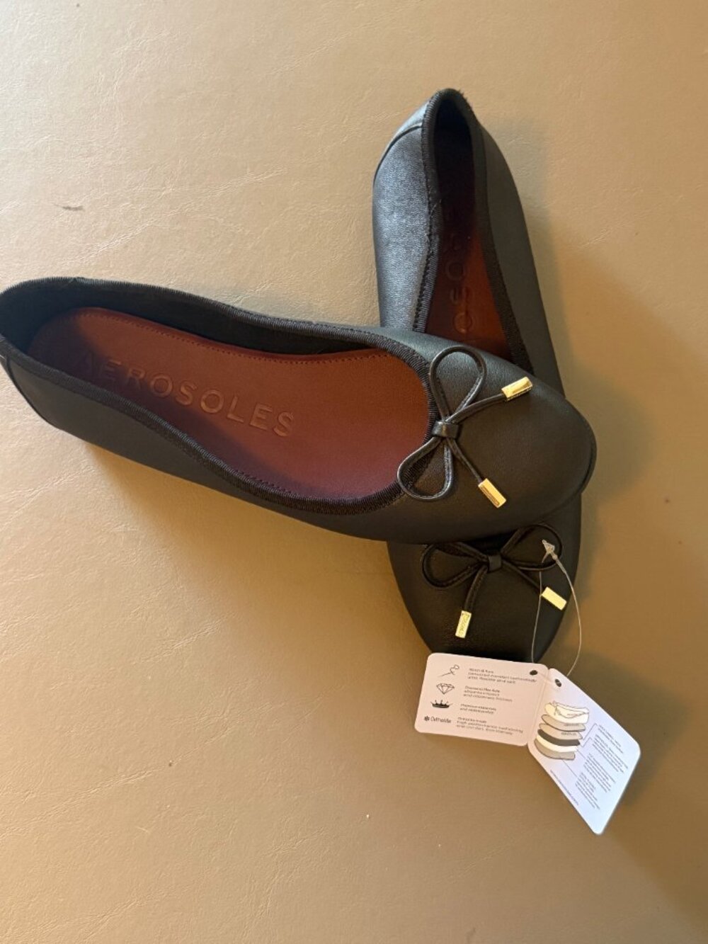 Aerosoles Black Ballet Flats (New With Tags) size 6.5 - Picture 6 of 7
